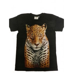 Tričko pro dospělé - jaguár, černá