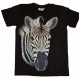 Tričko pro dospělé - zebra hlava, černá