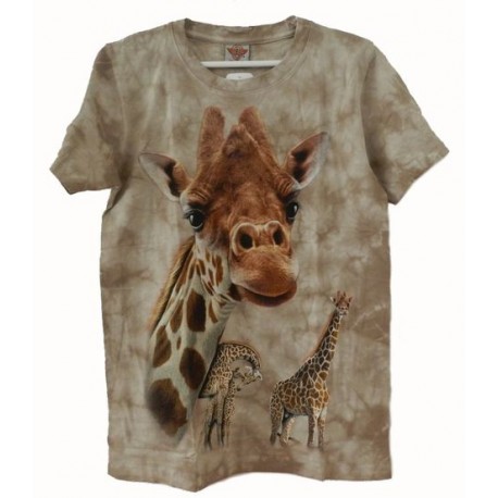 Tričko pro dospělé - žirafa, béžová b
