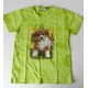 Tričko pro děti - pejsek, zelená batika